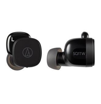 Audio Technica ATH SQ1TW Wireless Earbuds Black